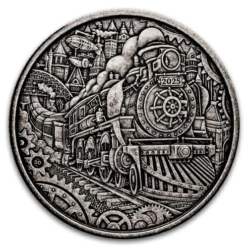 2025年カナダ 3オンス銀貨 50ドル 気まぐれな物語 蒸気機関車