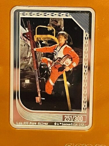 2025年-スターウォーズ - 1 オンストレーディングカードコイントップ - パイロット - 251/300-