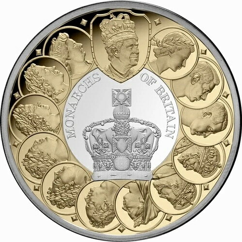 ニウエ 2025 英国君主 チャールズ3世 1オンス 金メッキ銀貨?シリアル番号88 75,625円