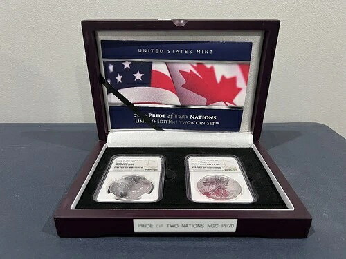 2019年 プライド・オブ・ツー・ネイションズ セット NGC PR70 木製ディスプレイボックスとCOA付き (BJX)