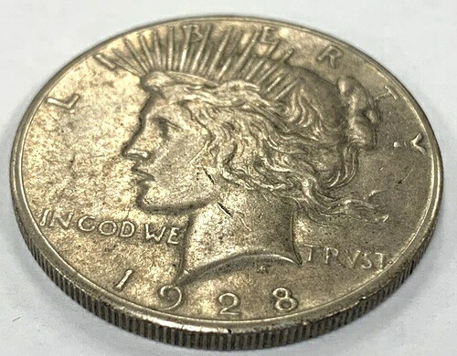 1928年 P $1 ~ 米国銀平和ドル ~ フィラデルフィア ~ 主要日付 ~ 少量発行