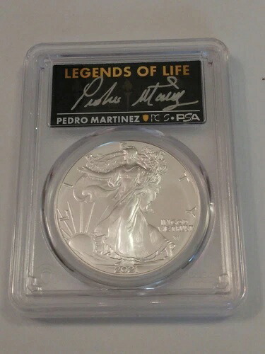 ??2021タイプ2シルバーイーグルレジェンドオブライフPCGS MS70ペドロマルティネス -