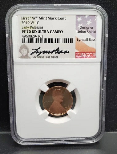 2019 W 1c リンカーン ペニー NGC PF 70 RD ウルトラ カメオ ER サイン入り リンダル ベース ラベル