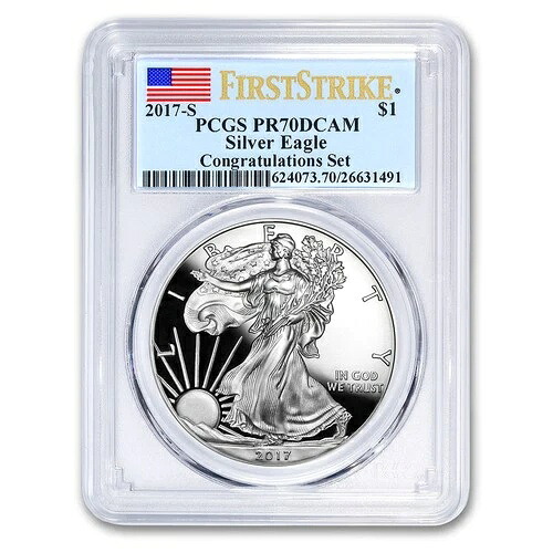 2017-S プルーフ アメリカンシルバーイーグル PR-70 PCGS (FirstStrike?)-