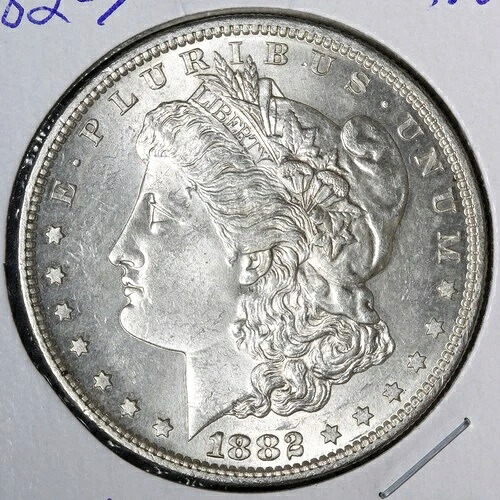 1882-S モーガン銀貨 BU *未流通* MS E390 SIHN