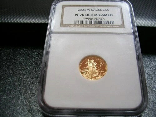 2003-W ゴールド 1/10オンス プルーフ イーグル $5 NGC PF70 UCAM-｜WORLD RESOURCE【QUEEN店】