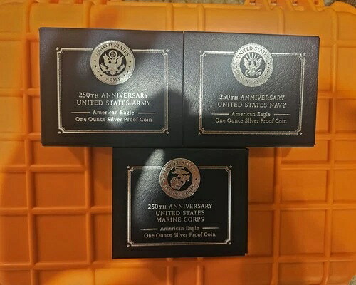 250周年記念 陸軍 海軍 海兵隊 アメリカンイーグル 1オンス 銀貨 セット｜WORLD RESOURCE【QUEEN店】
