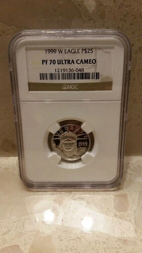 1999-W NGC PF70 1/4オンス プルーフ プラチナ イーグル 25ドル｜WORLD RESOURCE【QUEEN店】