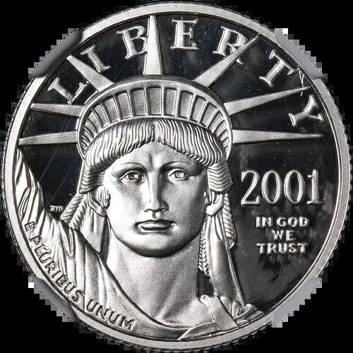2001-W プラチナ アメリカンイーグル $25 NGC PF70 ウルトラカメオ 在庫あり｜WORLD RESOURCE【QUEEN店】