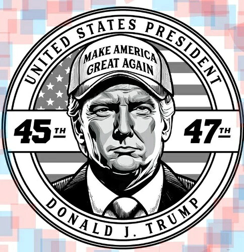 1オンス銀貨 ドナルド・トランプ「TRUMP 45 47」 2024年ラウンド #614 大統領誕生日