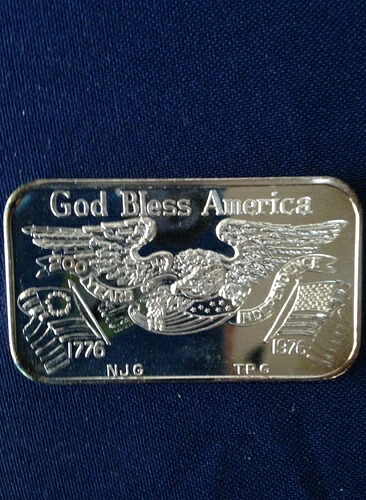 1976 God Bless America ZM-3 Greathouse Ser #200/200 シルバーアートバー P0596-