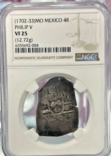1702-33 MO メキシコ 4R フィリップ V NGC VF25|WORLD RESOURCE【QUEEN店】