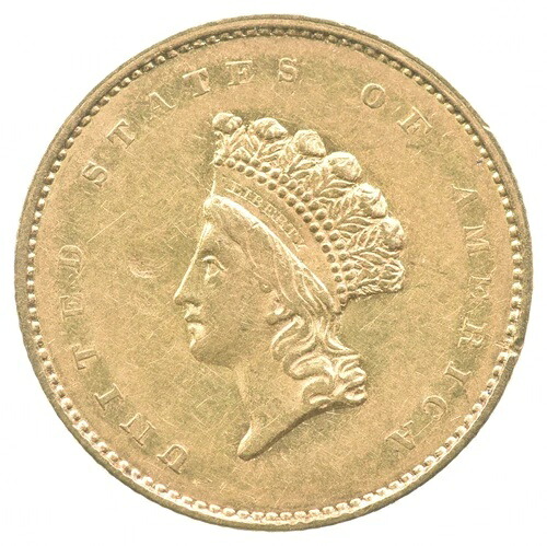 1855年 1ドル インディアン・プリンセス・ヘッド金貨 タイプ2 *1734