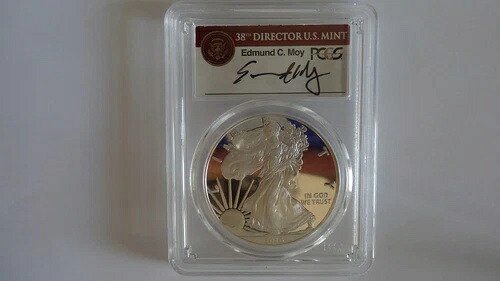 2016 W プルーフ シルバー イーグル PCGS PR70DCAM 30周年記念 MOY サイン入り 100枚