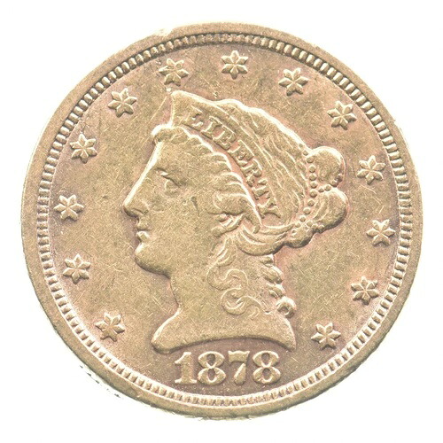 1878年 2.50ドル リバティヘッド ゴールド クォーターイーグル *1823