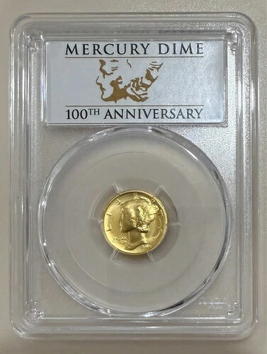 2016-W 10セントコイン マーキュリーダイム PCGS SP70 100周年記念 ファーストストライク｜WORLD RESOURCE【QUEEN店】