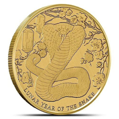 2025年 1/10オンス プルーフ ピトケアン諸島 金貨 旧暦 巳年 (箱、CoA付き)｜WORLD RESOURCE【QUEEN店】