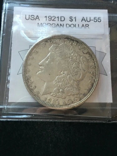 1921D アメリカ、モルガン ダラー銀貨。