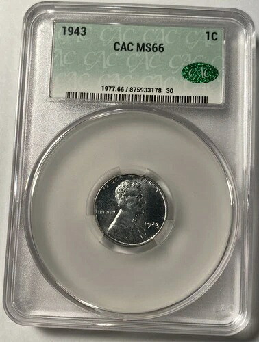 1943年 P リンカーン ウィート セント CACG MS66RD CAC #78