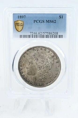 1897-P PCGS MS62 モルガン・ダラー ビジネス・ストライク