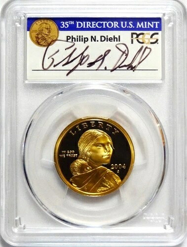 2004-S サカガウィア ドル ディール シグネチャー ラベル PCGS PR70DCAM