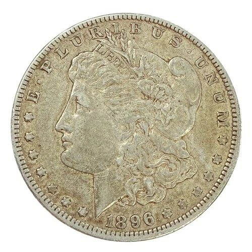 1896-O モルガン銀貨 (XF)