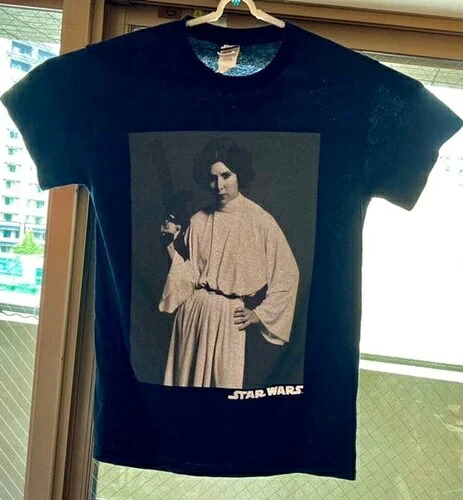スターウォーズ プリンセスレイア Tシャツ ブラック モノクロ画像｜WORLD RESOURCE【QUEEN店】