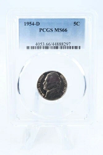 1954-D PCGS MS66 ジェファーソン・ニッケル・ビジネス・ストライク 5C