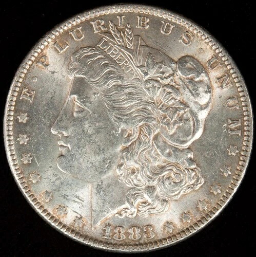 1883-P モルガン銀貨 ゴージャスミントラスター BU MS+++