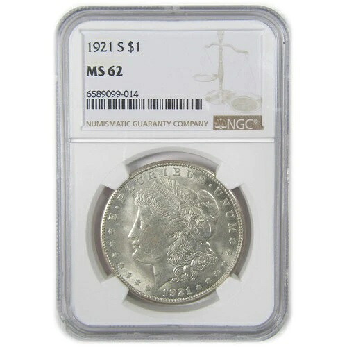 1921年 S モーガン・ダラー MS 62 NGC シルバー 未流通 1ドルコイン SKU:I23373
