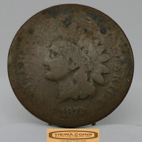 1872年インディアンヘッド1セント - #C50806NQ