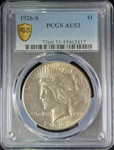 1926年 S $1 PCGS AU53 45962417 ピースダラー