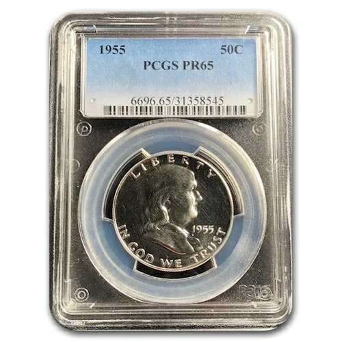 1955年 フランクリン 1/2ドル PR-65 PCGS-