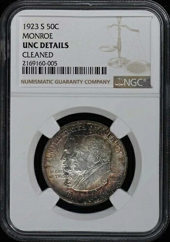 モンロー 1923年 -S シルバー記念 50C NGC UNC ディテール- 42,900円