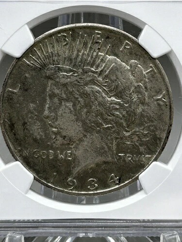 1934-S ピースダラー - NGC XF! - 24338