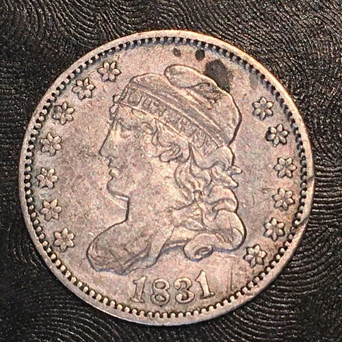 1831年 胸像 ハーフダイム - 高品質スキャン #F574