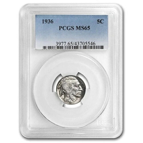 1936年 バッファローニッケル MS-65 PCGS-