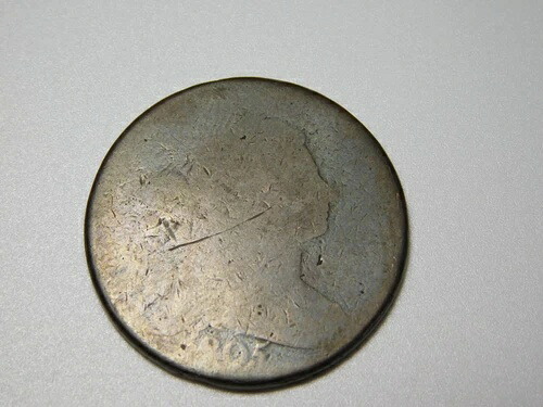 ヴィンテージ米国銅貨 1805年 ドレープ胸像 ラージセント