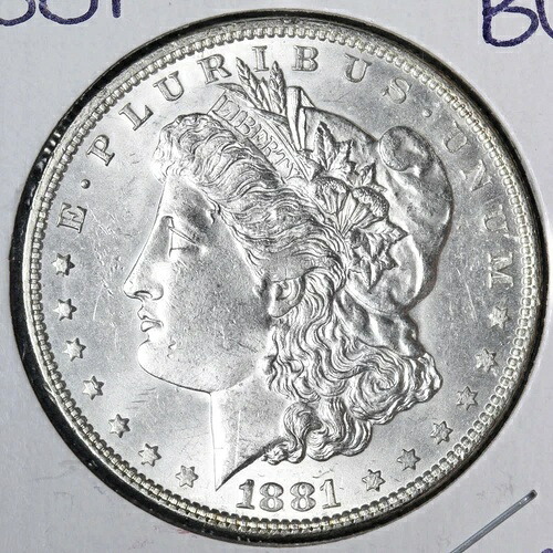 1881年 モルガン銀貨 BU *未流通* MS E206 UHN