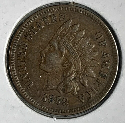 1879年 インディアンヘッドセント、AU + (6811)- 43,615円