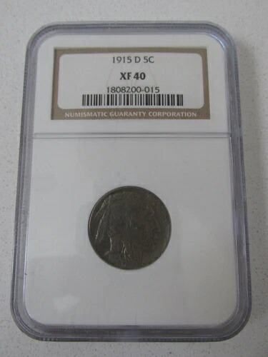 1915-D バッファローニッケル NGC XF40