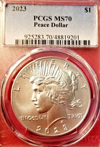 PCGS MS-70! 2023年ピースダラー 43,615円