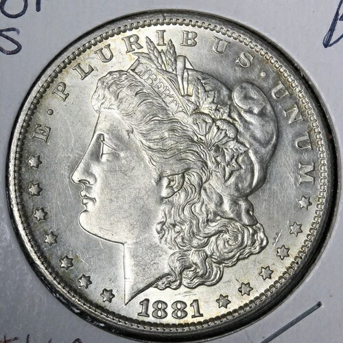 1881-S モーガン銀貨 BU *未流通* MS E334 JHA