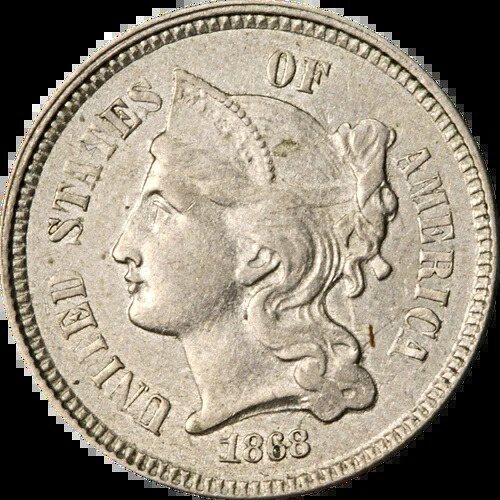 エグゼクティブコインカンパニーの1868年3セントニッケルのお買い得品