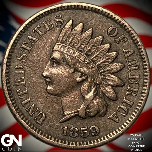 1859年インディアンヘッドセントペニー Y7485