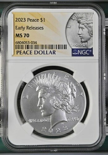 2023年モダンピースドル NGC MS-70 初期リリース-