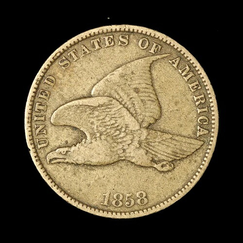 1858年 1セント フライングイーグル スモールセント - 米国送料無料 43,615円