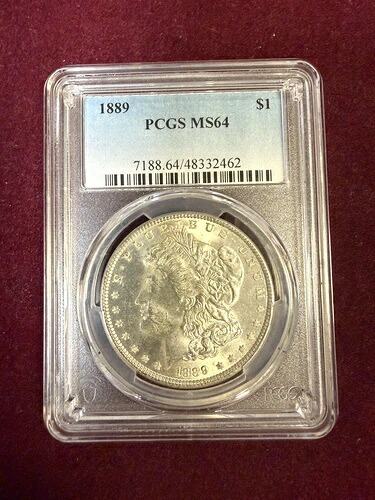 1889年 モルガン銀貨 PCGS MS64 #CP5