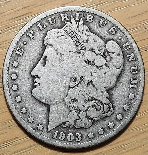 1903年 Sモーガン シルバー90%-