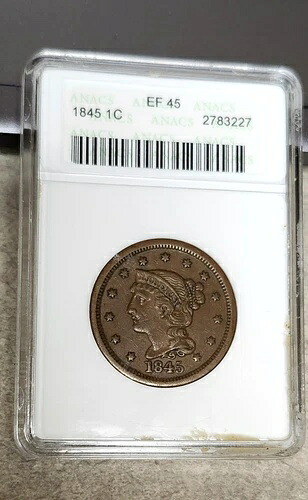 1845年編み込みヘアセント - XF45 - ANACS